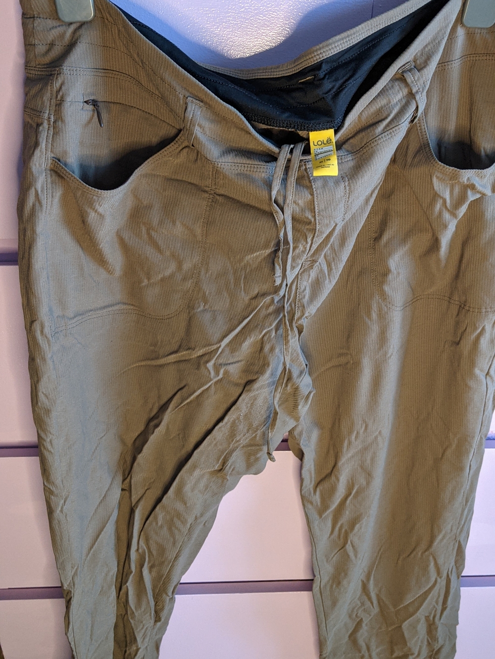 Lole Women's Olive Cargo Drawstring Pants